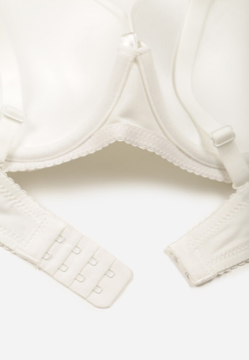 Jasnobeżowy Gładki Biustonosz o Klasycznym Fasonie Arriethia 2