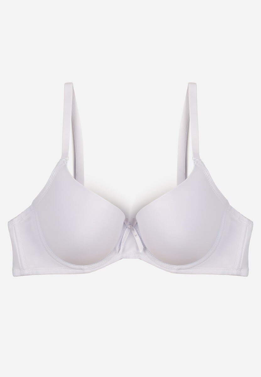 Biały Gładki Biustonosz o Klasycznym Fasonie Arriethia 1