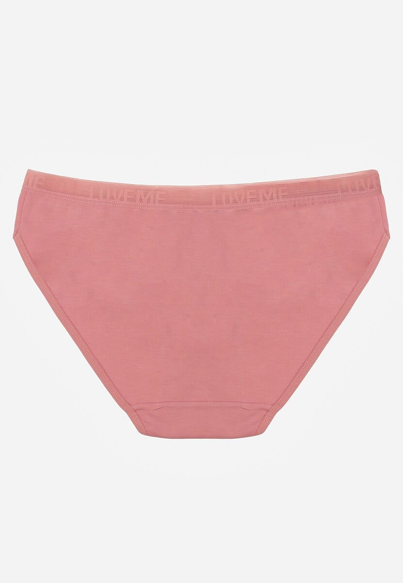 Ciemnoróżowe Majtki Figi z Bawełny z Napisem Love Adririn 2