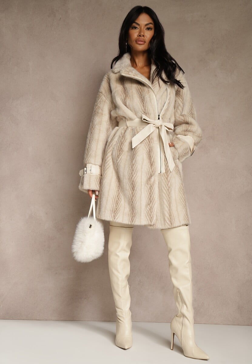 Palton Charysha Bej deschis 1