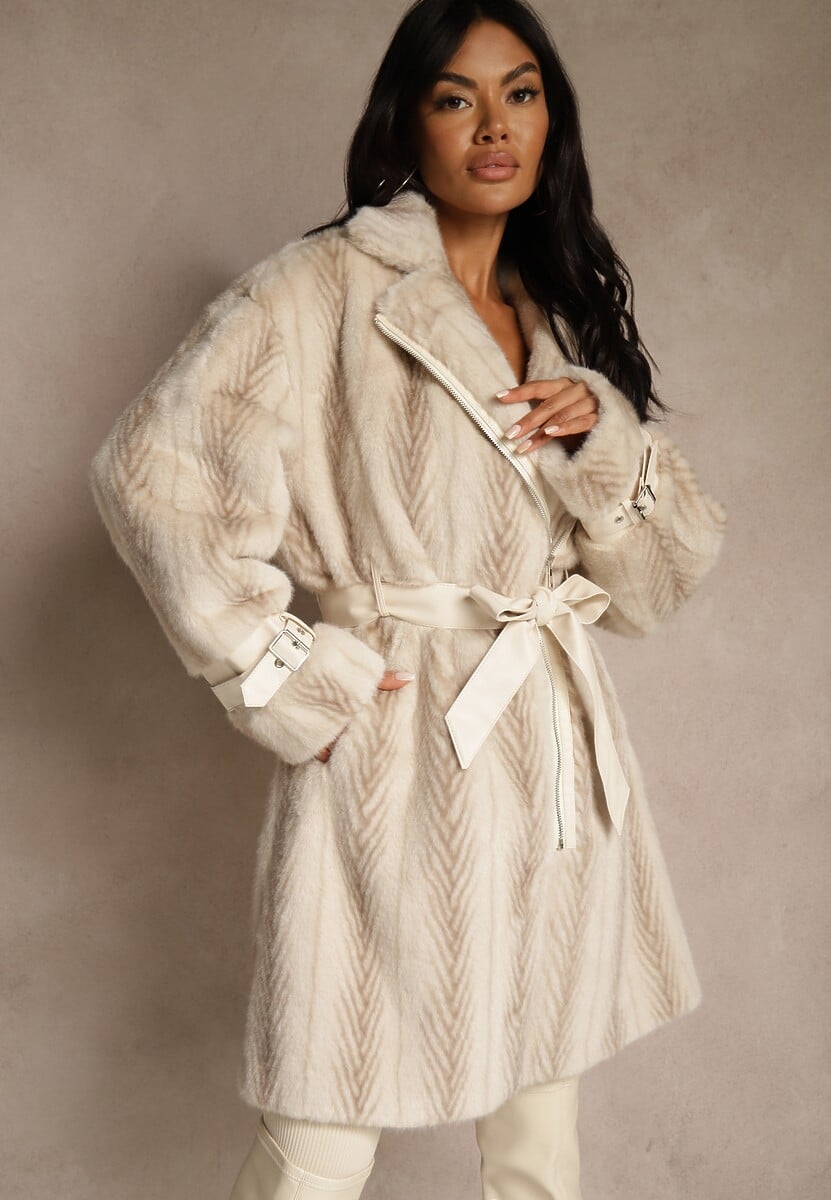 Palton Charysha Bej deschis 2