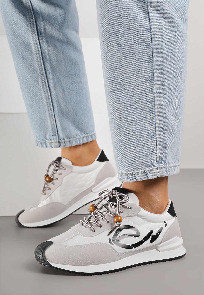 Czarne Sneakersy Ozdobione Geometrycznym Motywem Phiaronei 2