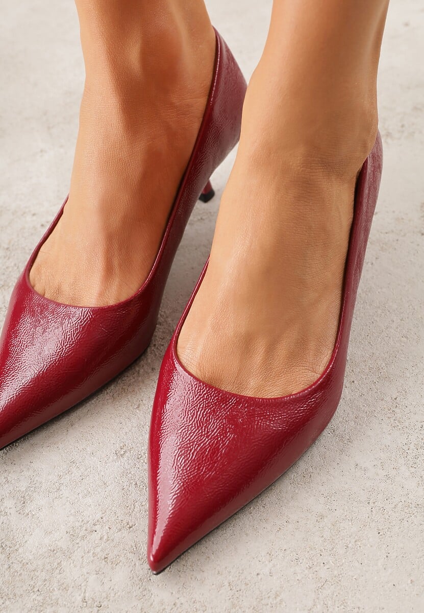 Bordowe Czółenka na Kaczuszce Rhaepheme 3