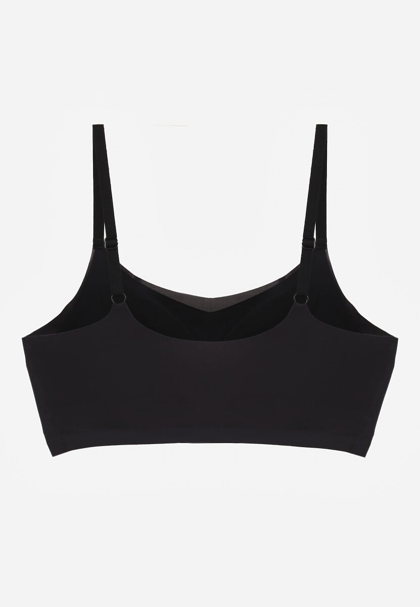 Czarny Usztywniany Biustonosz o Bezszwowym Wykończeniu Bez Fiszbin Leanoreth 2