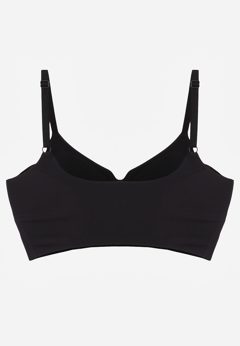 Czarny Elastyczny Biustonosz Bezszwowy Bez Fiszbin Edaelia 3