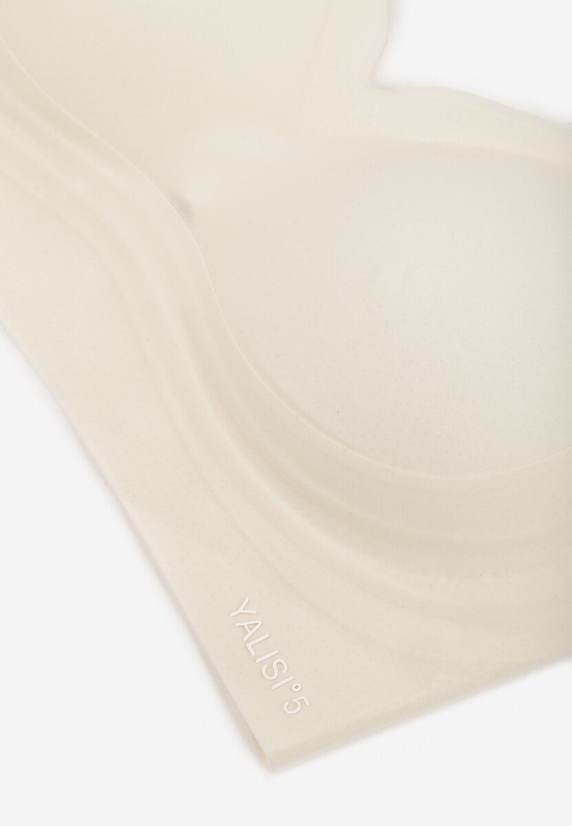 Jasnobeżowy Elastyczny Biustonosz Bezszwowy Bez Fiszbin Edaelia 3