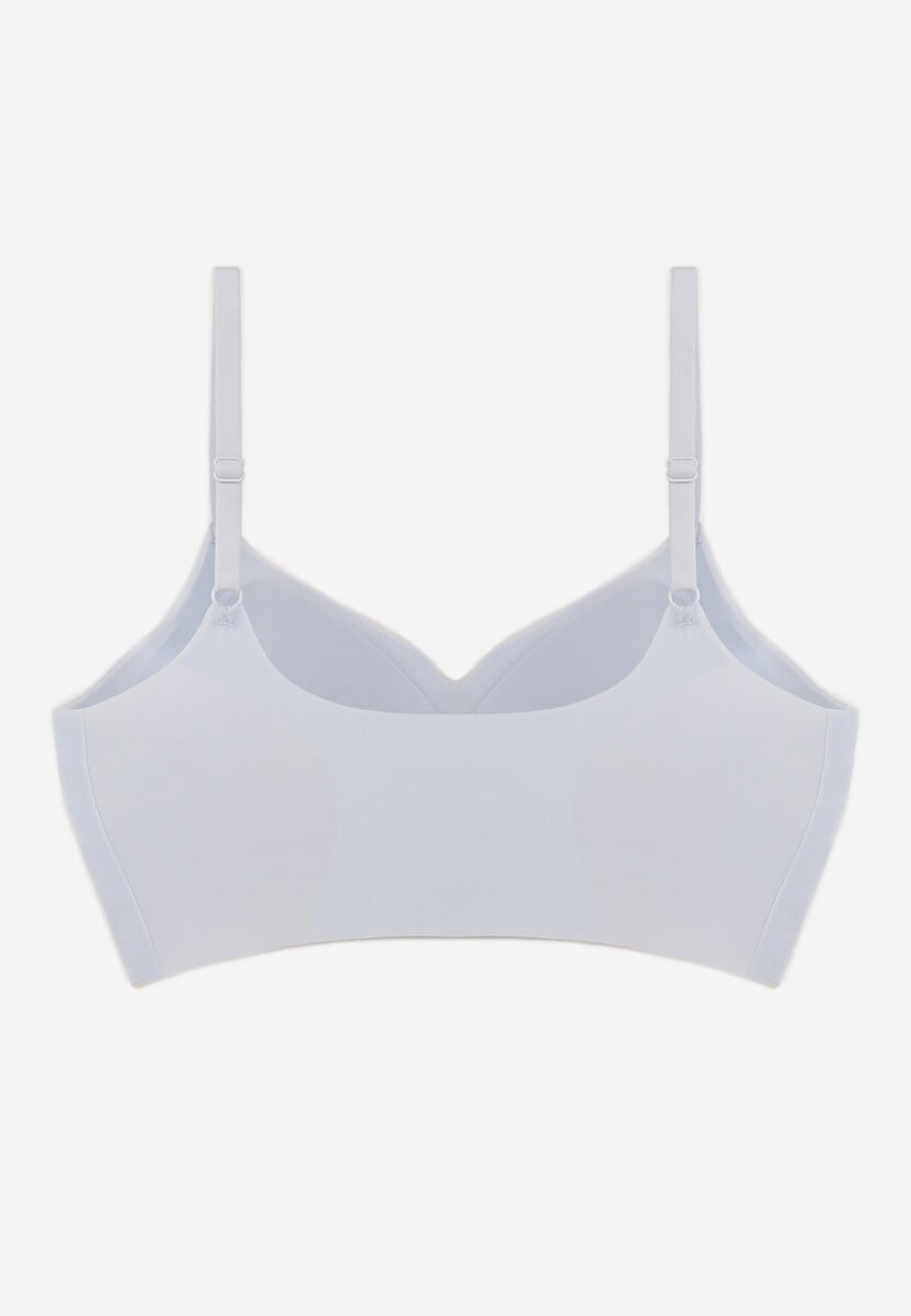 Niebieski Elastyczny Biustonosz Bezszwowy Bez Fiszbin Edaelia 3