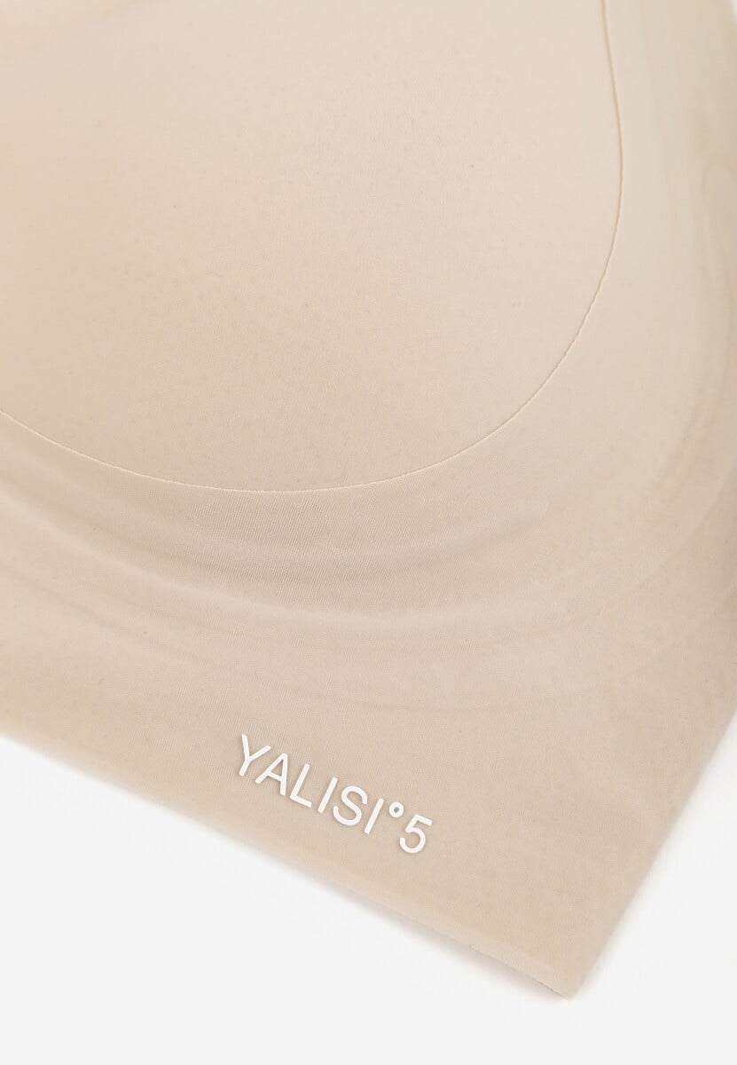 Beżowy Elastyczny Biustonosz Bezszwowy Bez Fiszbin Edaelia 4