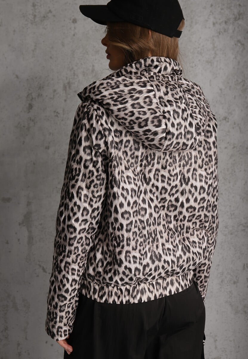 Panterkowa Kurtka z Odpinanym Kapturem Anastaera 3