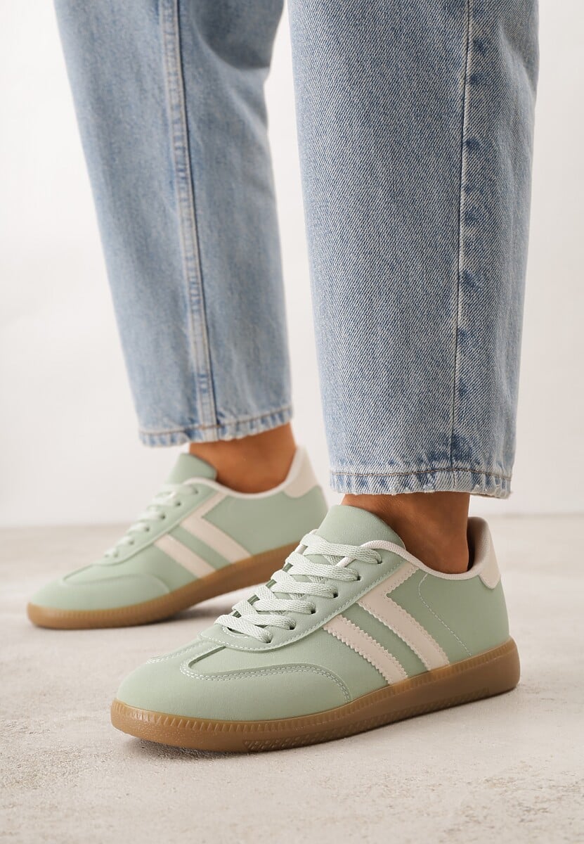 Zielone Sneakersy Typu Klasyczne Tenisówki Kilice 2