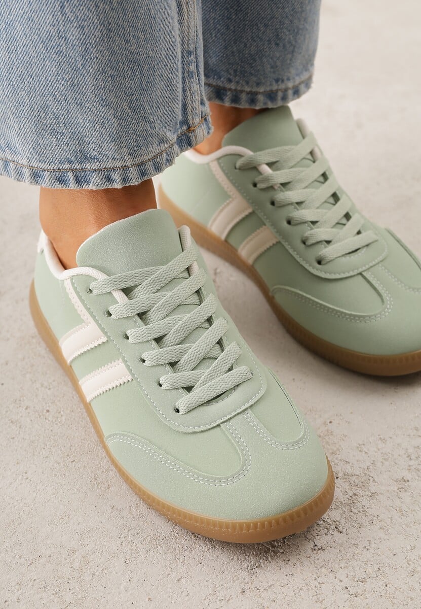 Zielone Sneakersy Typu Klasyczne Tenisówki Kilice 3