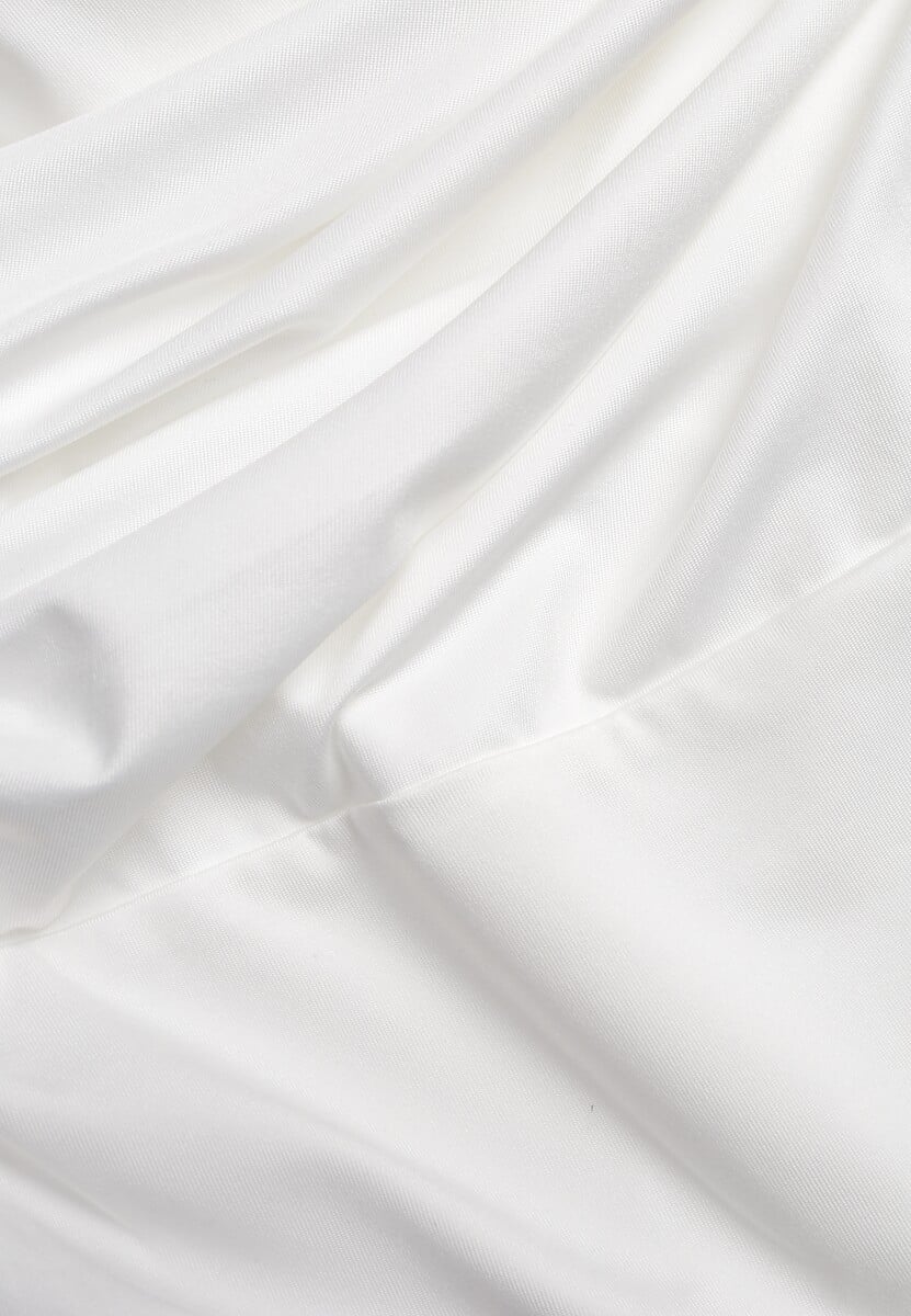 Białe Kopertowe Body Bez Rękawów Edalwen 4