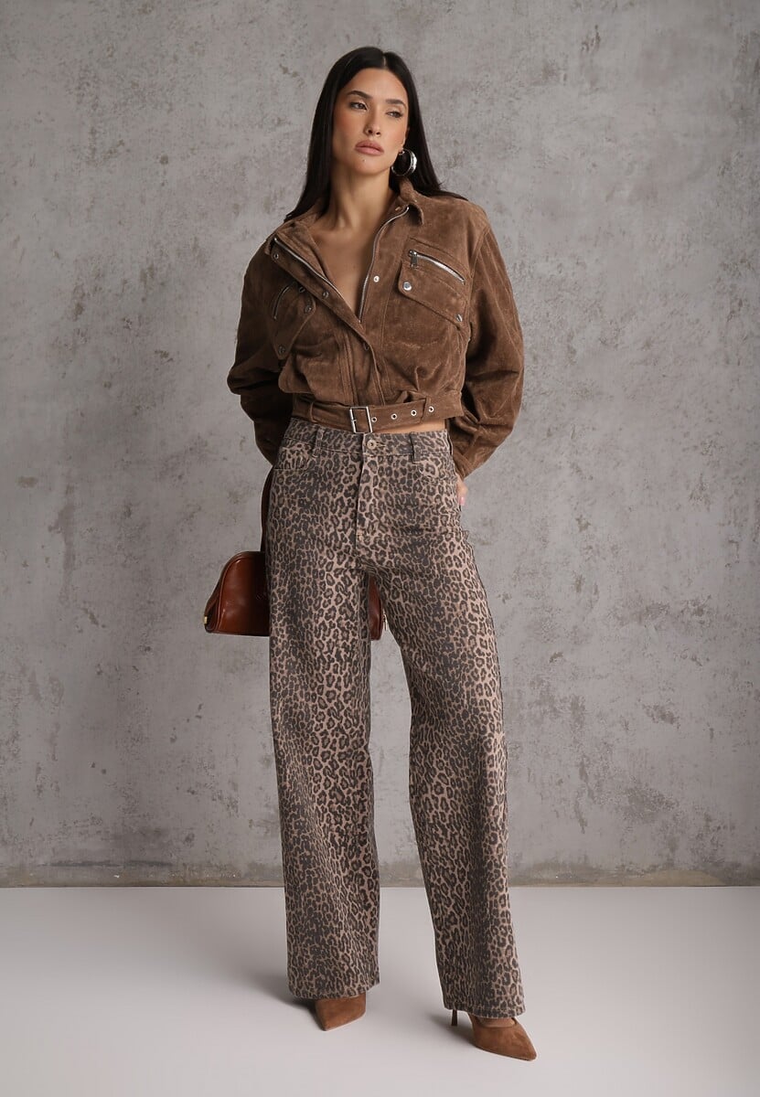 Blugi Saliritia Imprimeu leopard 2