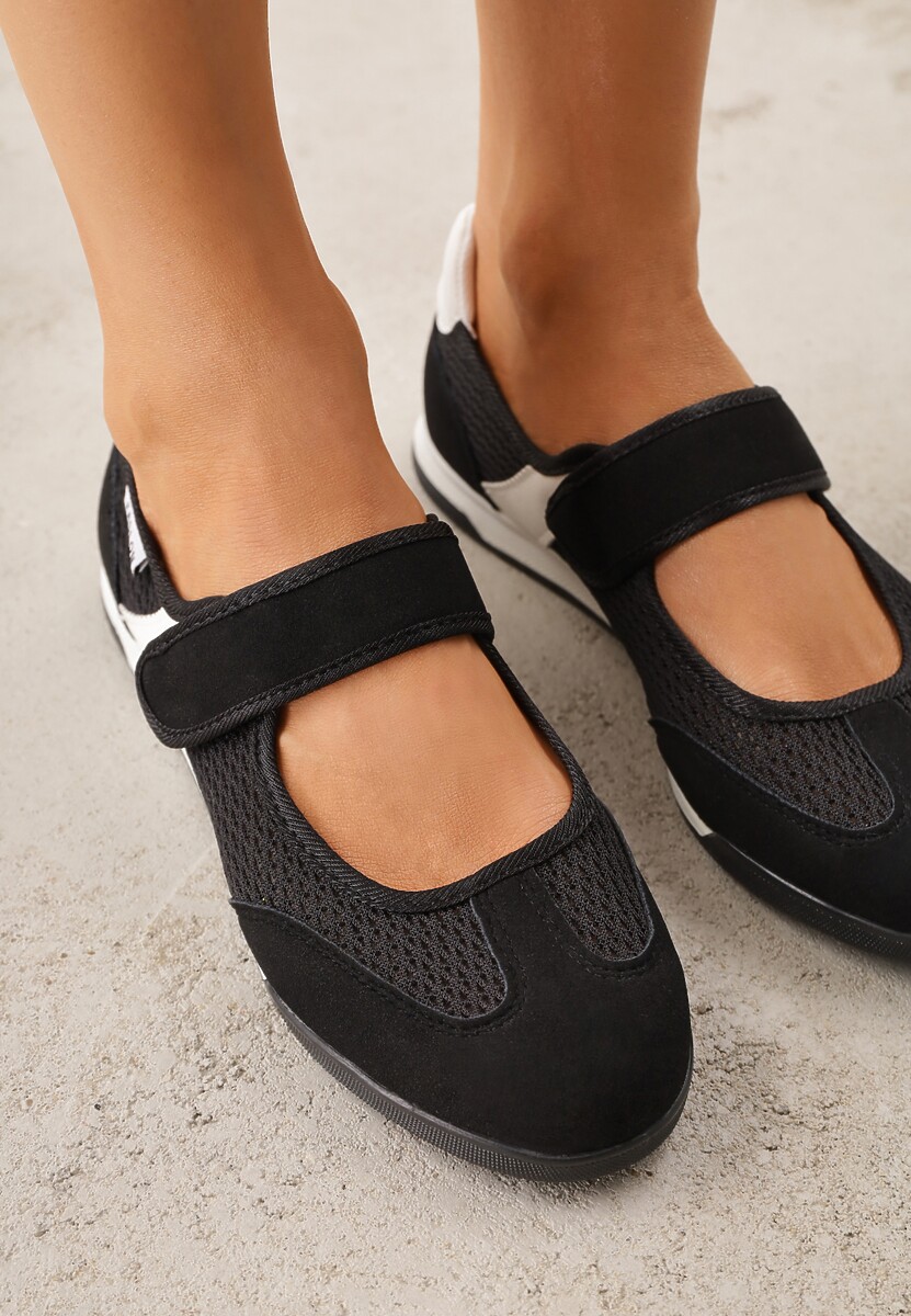 Czarne Tenisówki Typu Sneakeriny Ozdobione Napisem Emirinne 3