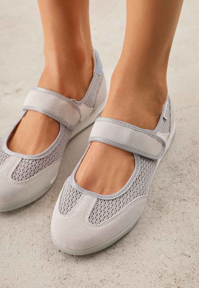 Szare Tenisówki Typu Sneakeriny Ozdobione Napisem Emirinne 3