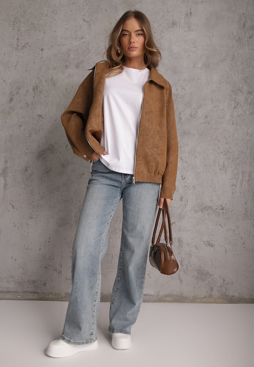 Biały Bawełniany T-shirt o Kroju Oversize Neduna 2