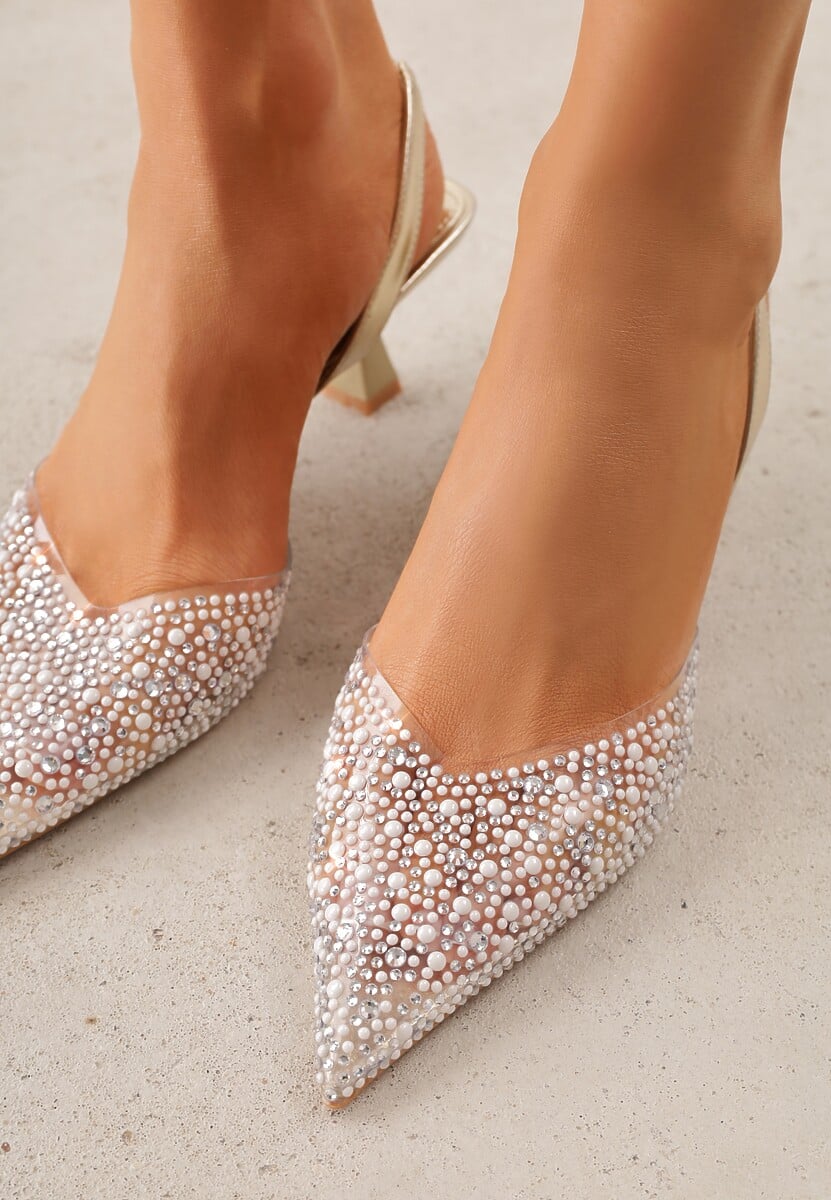 Pantofi cu toc Karenetia Aurii 3