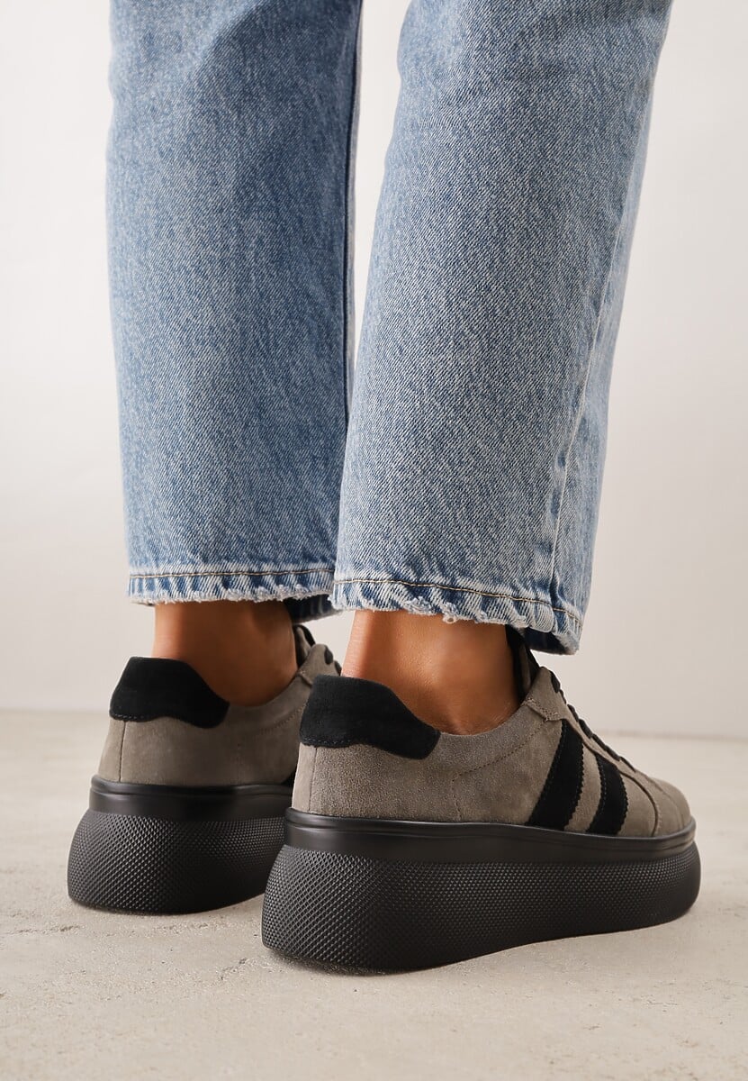 Sneakers Teskara Teslara Bej închis 3