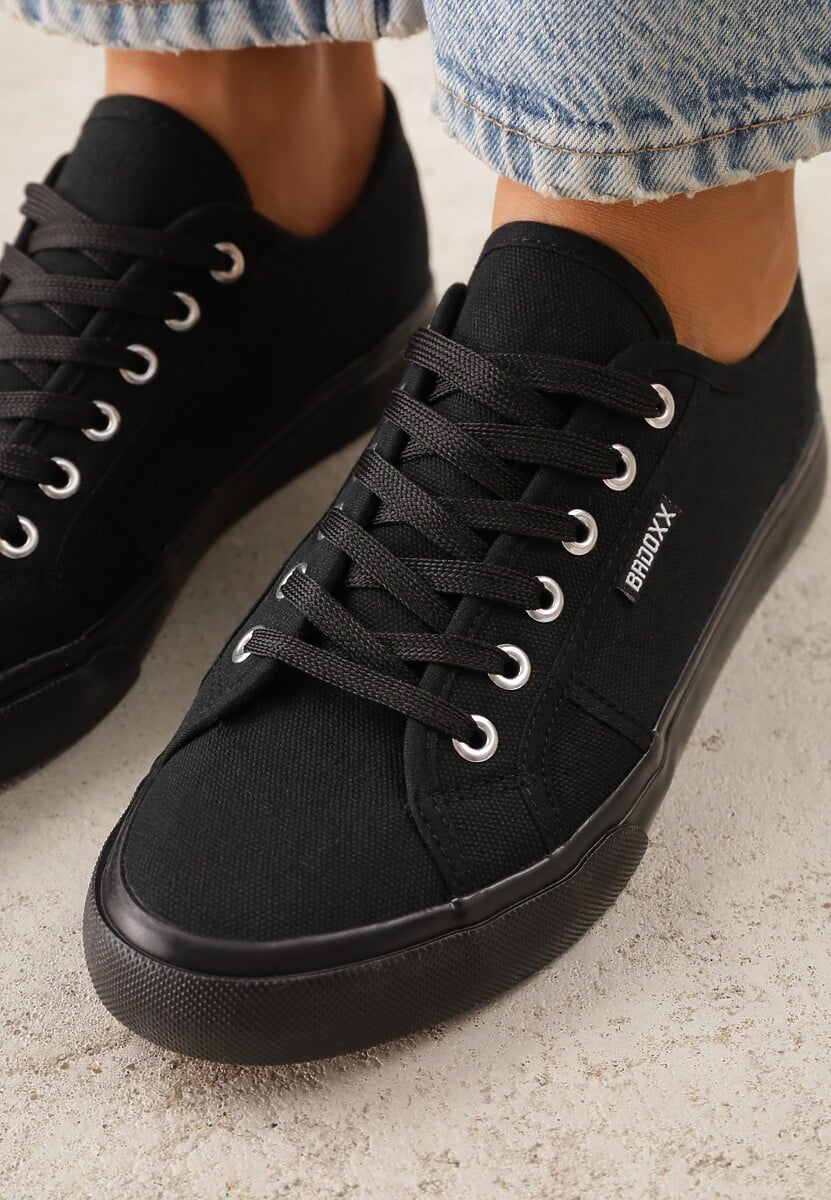 Czarne Casualowe Trampki w Stylu Basic Tulipmeadow 3