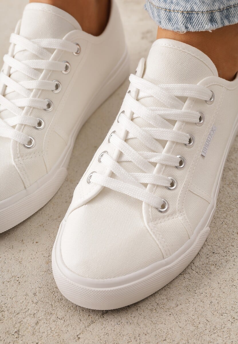 Białe Casualowe Trampki w Stylu Basic Tulipmeadow 3