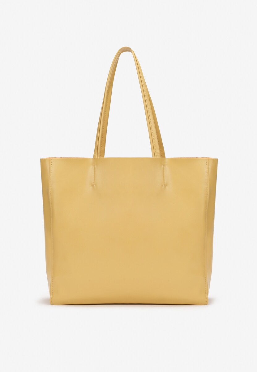 Geantă Galbenă Shopper din Piele Ecologică Scillette 1