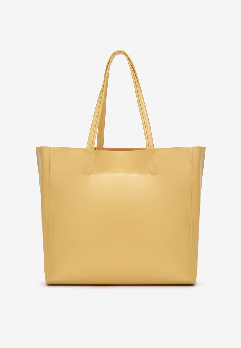 Geantă Galbenă Shopper din Piele Ecologică Scillette 2