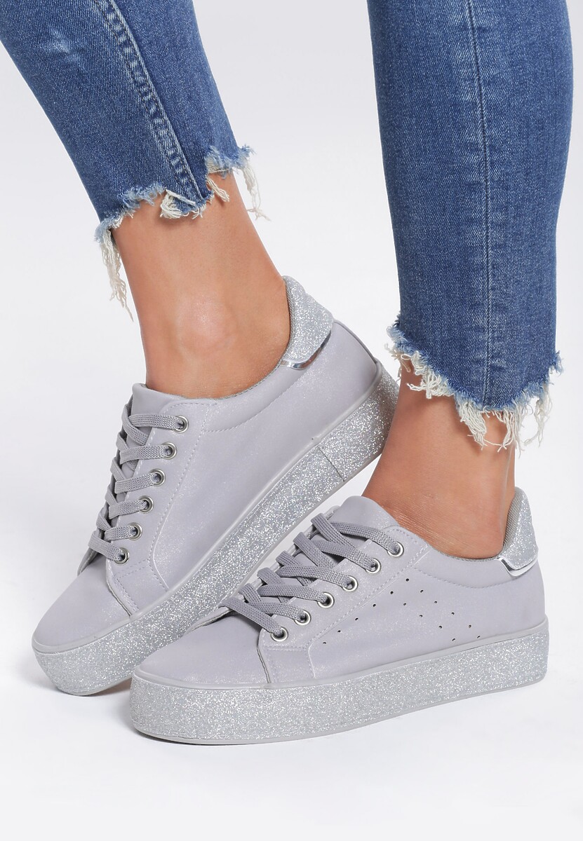 Szare Buty Sportowe Yearningly 2