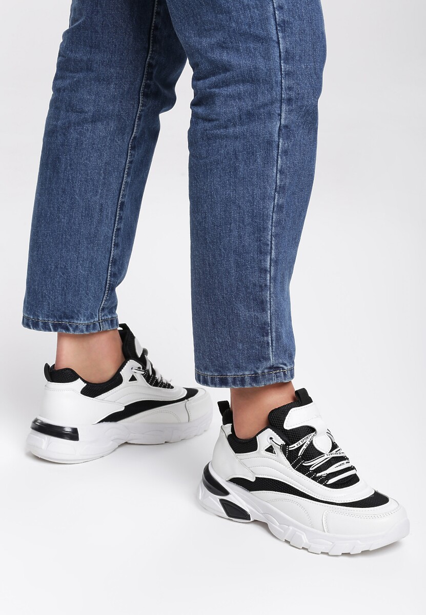 Biało-Czarne Sneakersy Waddon 2