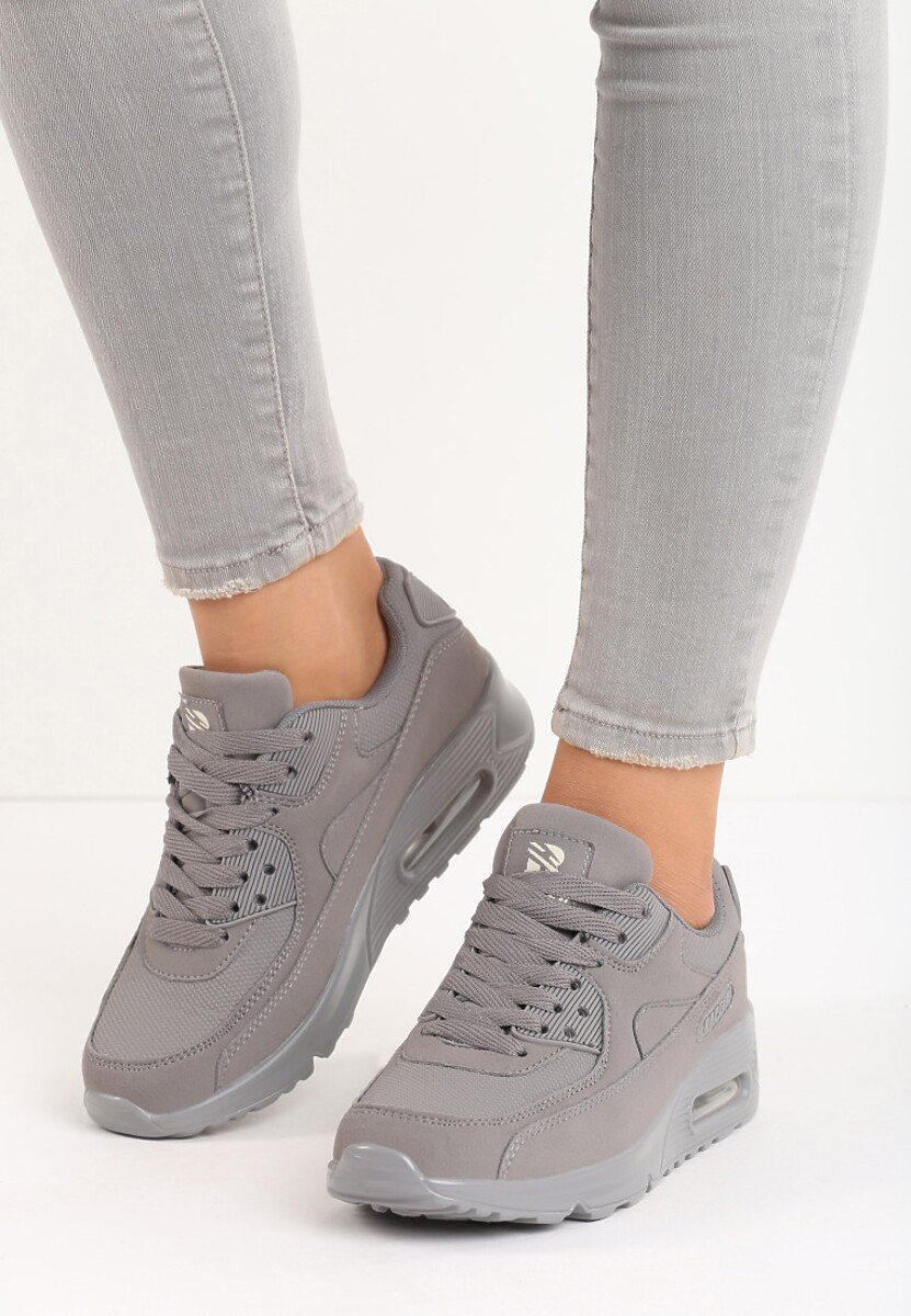 Szare Buty Sportowe Vintage Nilda 1