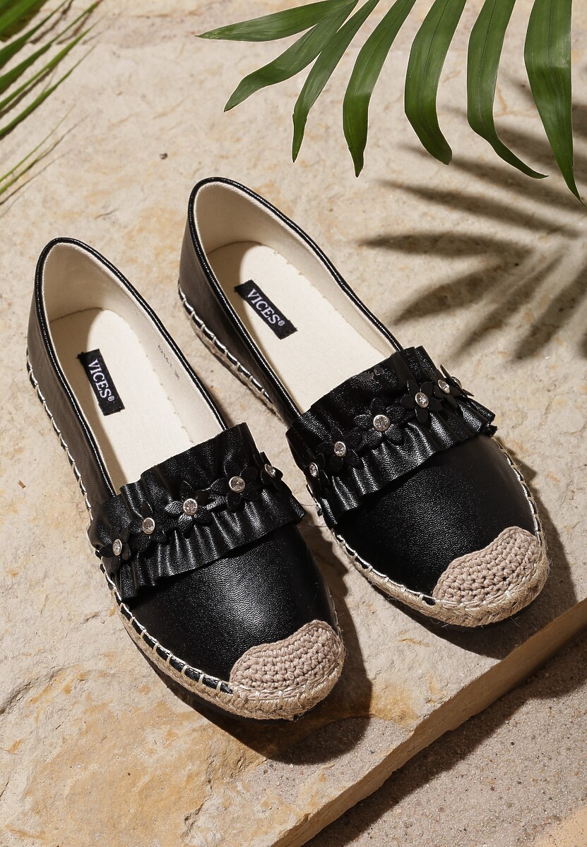 Czarne Espadryle Gonna Be Lonely 1