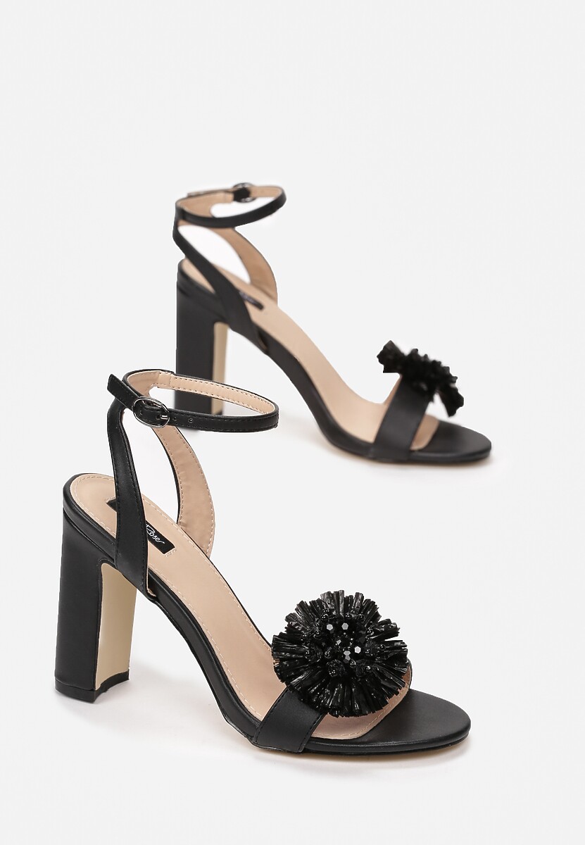 Czarne Sandały Contemporary