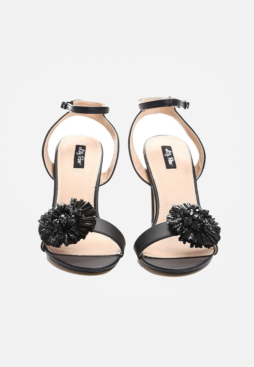 Czarne Sandały Contemporary