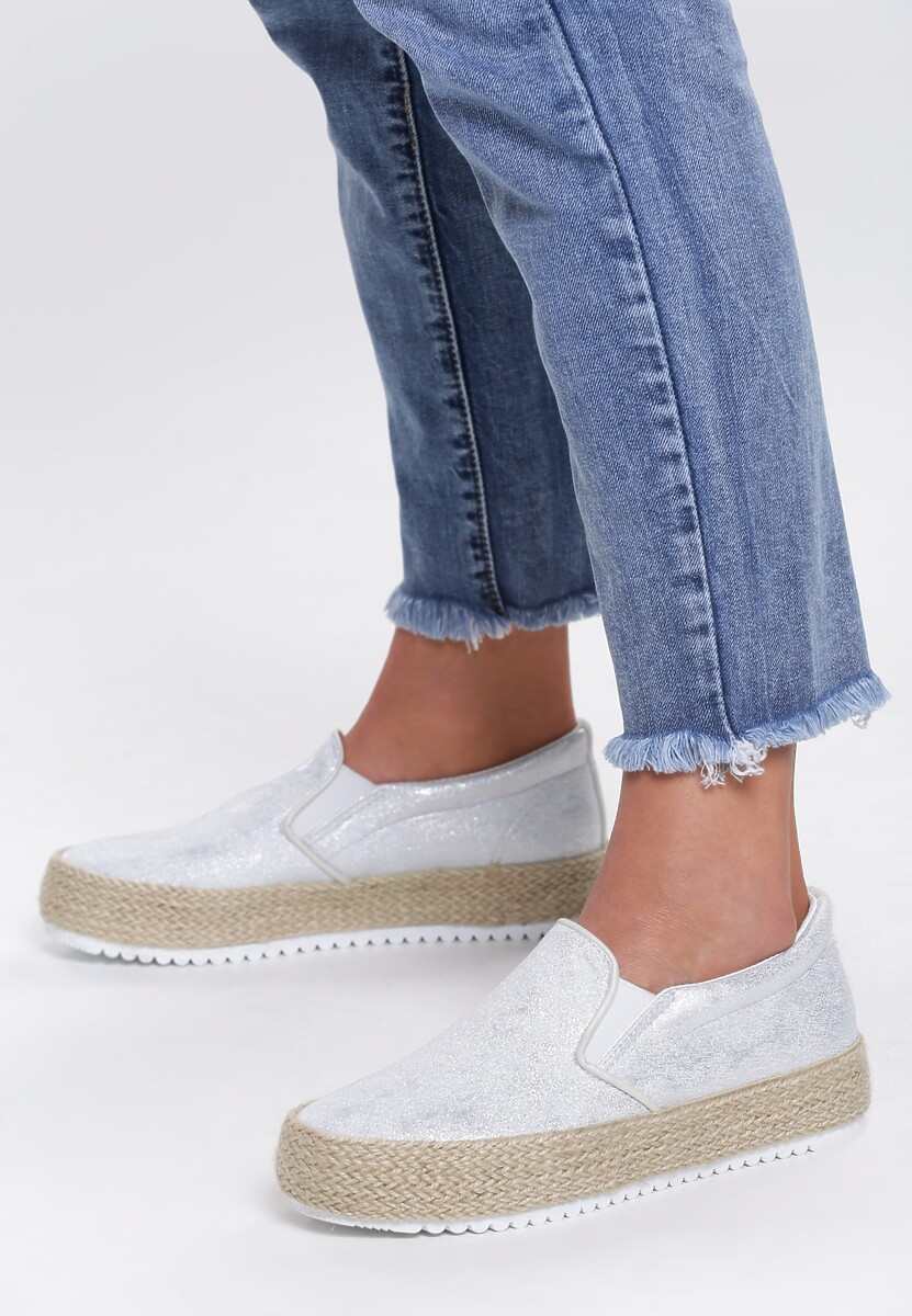 Srebrne Slip On Fire Bomb 2