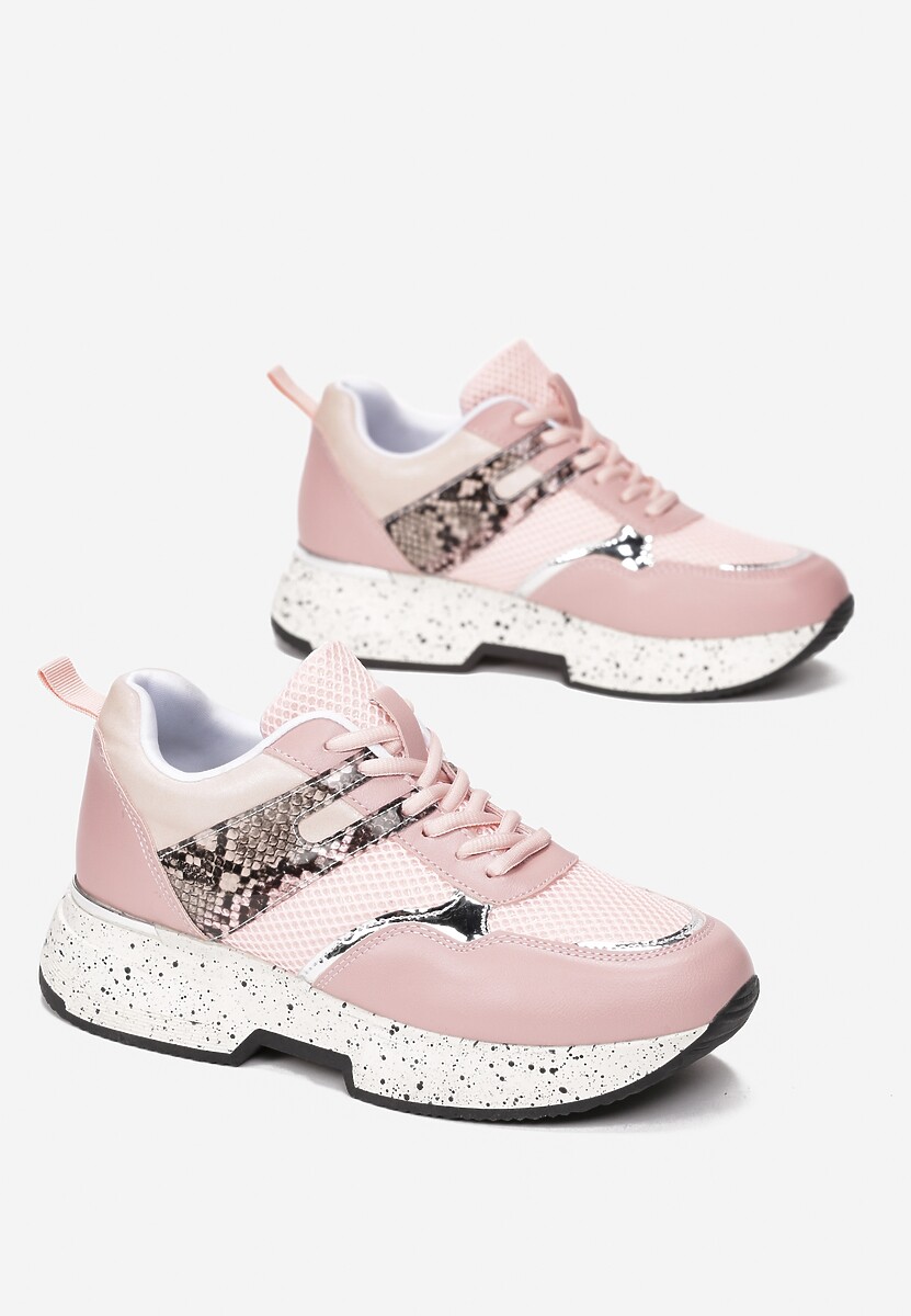 Różowe Sneakersy Clymisa