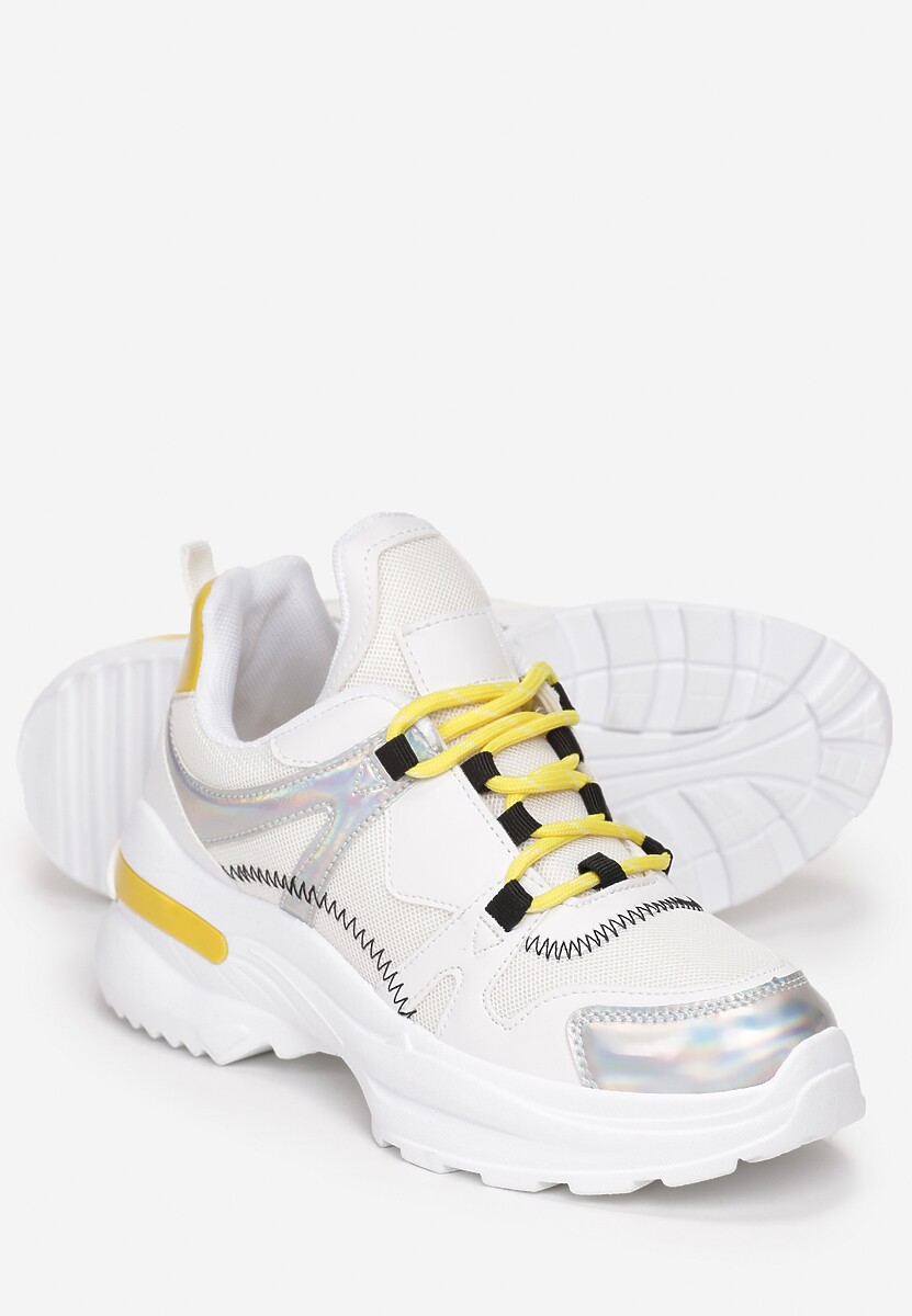 Biało-Żółte Sneakersy Noonhold