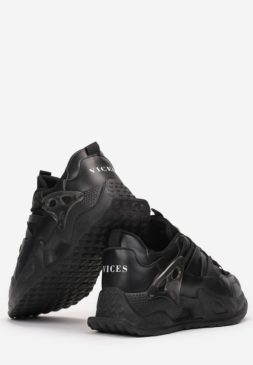 Czarne Sneakersy Atel
