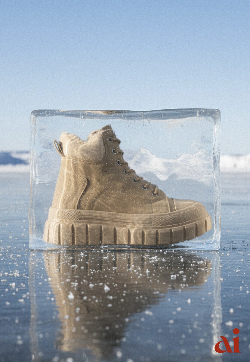 Ciemnobeżowe Sznurowane Botki Vices na Platformie Ozdobionej Tłoczeniem Savalirae 1