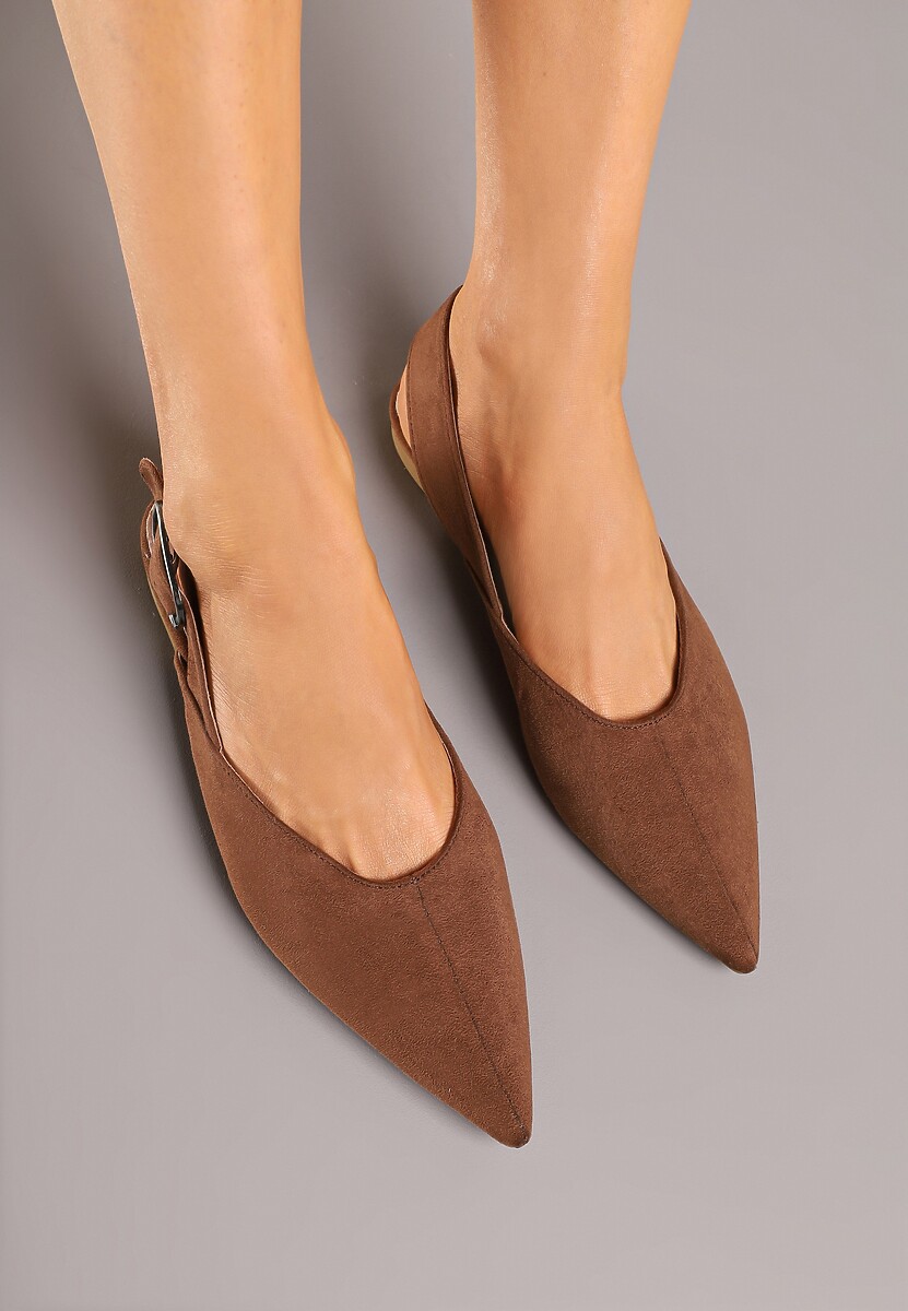 Jasnobrązowe Sandały Vices Typu Slingback z Wkładką ze Skóry Naturalnej Rallora 3