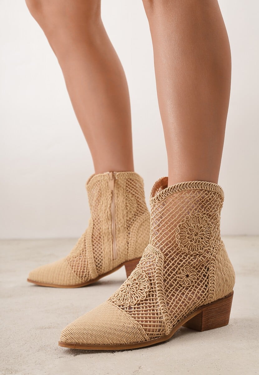 Botine Azinessa Bej închis 1