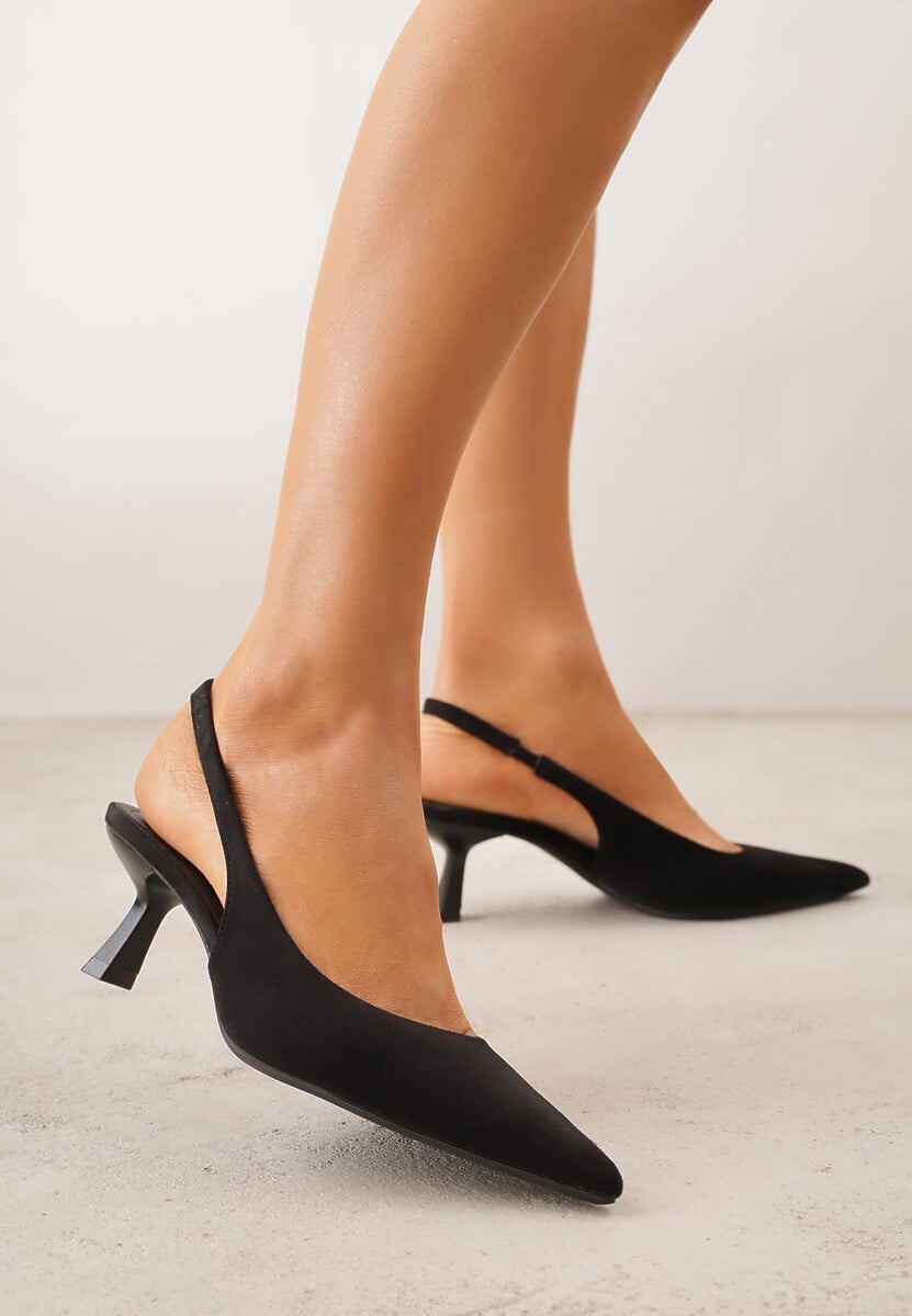 Czarne Czółenka Slingback VICES na Kaczuszce Anatera 1
