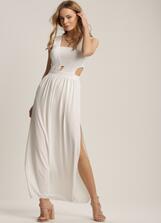 Biała Sukienka Crepheshi