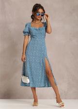 Niebieska Sukienka Melorith