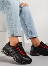 Czarno-Czerwone Sneakersy Avagune