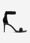 Czarne Sandały Kendall + Kylie Shiny Leather