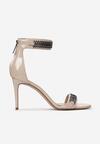 Beżowe Sandały Kendall + Kylie Shiny Leather