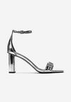Srebrne Sandały Kendall + Kylie Glamourous
