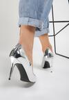Srebrne Szpilki Kendall + Kylie Rivet