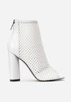 Białe Botki Kendall + Kylie Openwork