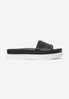 Czarne Klapki Kendall + Kylie Monochrome