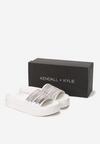Białe Klapki Kendall + Kylie Gleaming